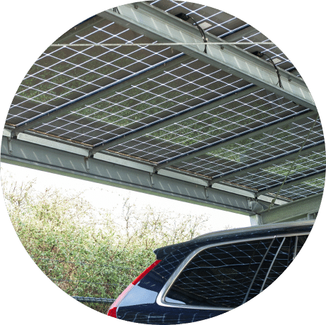 panneau bi facial carport ombriere